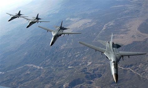 Four Australian F 111s Flying Towards Nellis Air Force Base After A