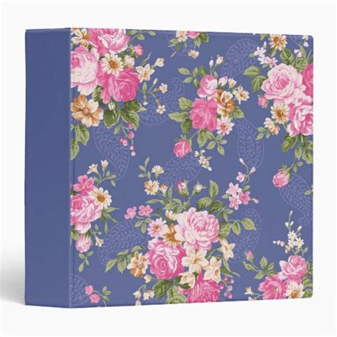 Floral binder | Zazzle