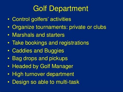 Golf Club Operations