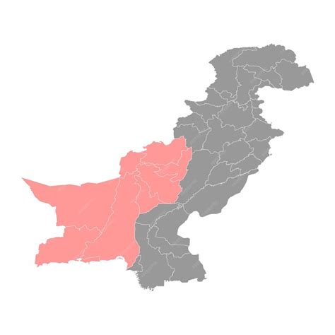 Premium Vector | Balochistan province map province of pakistan vector ...