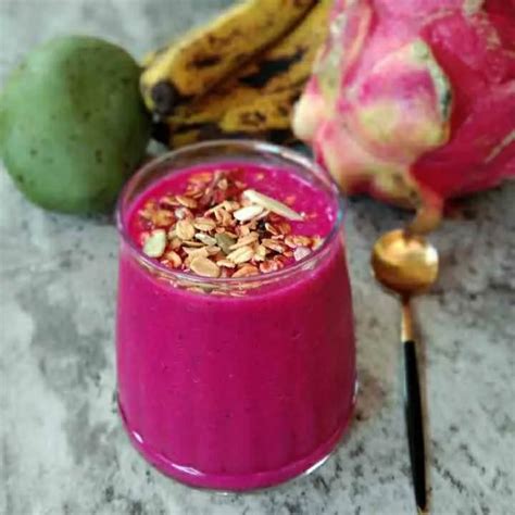 Resep Smoothie Buah Naga Sederhana Rumahan Di Yummy App