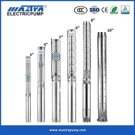 Mastra Full Stainless Steel Italy Deep Well Centrifugal Borehole Pumps