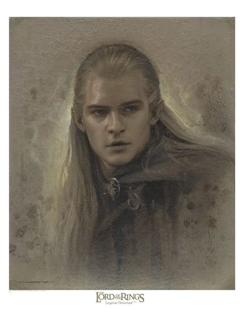 Legolas Greenleaf Antique Art Print - The Lord of the Rings - VanderStelt Studio