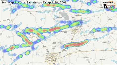 Hail Map Austin San Marcos Texas April 20 2006 Interactive Hail Maps