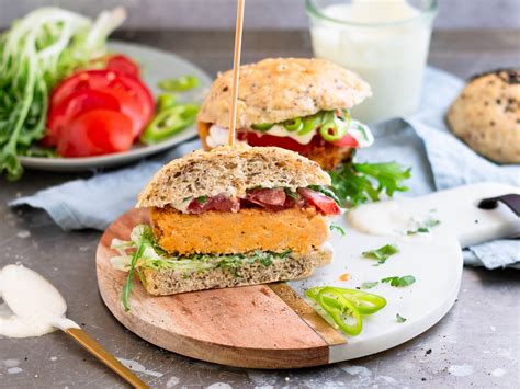 Vegane Süßkartoffel Burger Rezept EAT SMARTER