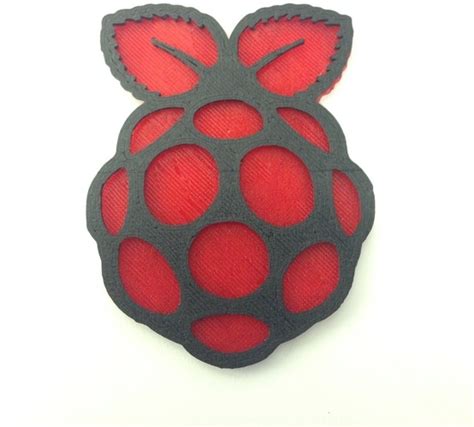 3d Printed Raspberry Pi Logo By Nbrewer Pinshape