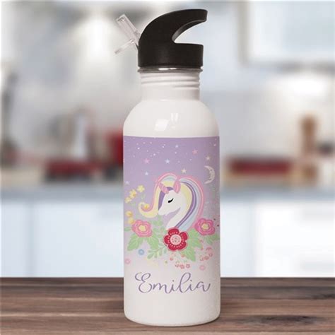 Bouteille d eau personnalisée Licorne Mariage Déco Belle Nuance