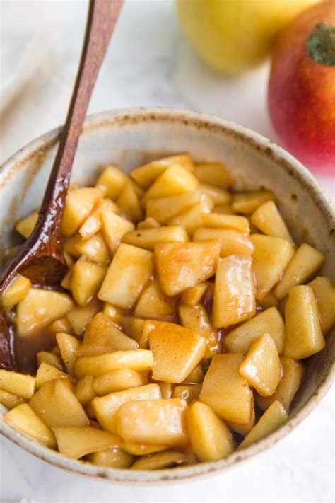 Easy Sautéed Cinnamon Apples Food With Feeling