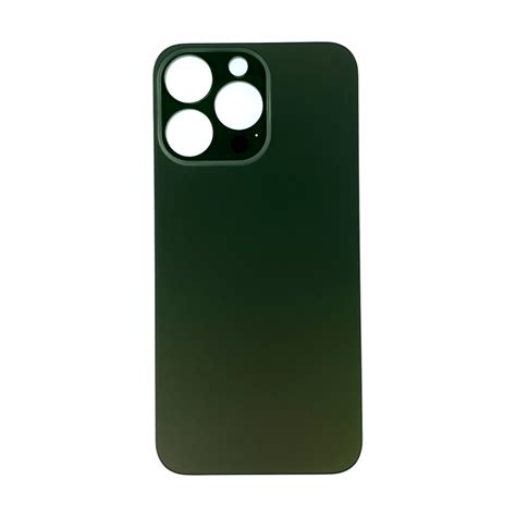 Back Cover Glass For Iphone 13 Pro Big Camera Hole Alpine Green Kracked Screens