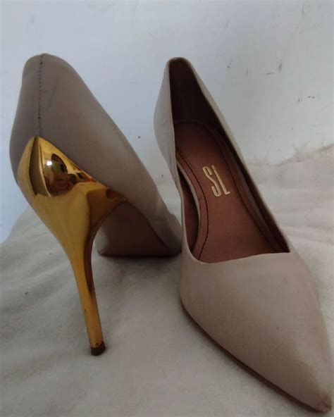 Scarpin Nude Tam Santa Lolla Sapato Feminino Santa Lolla Usado