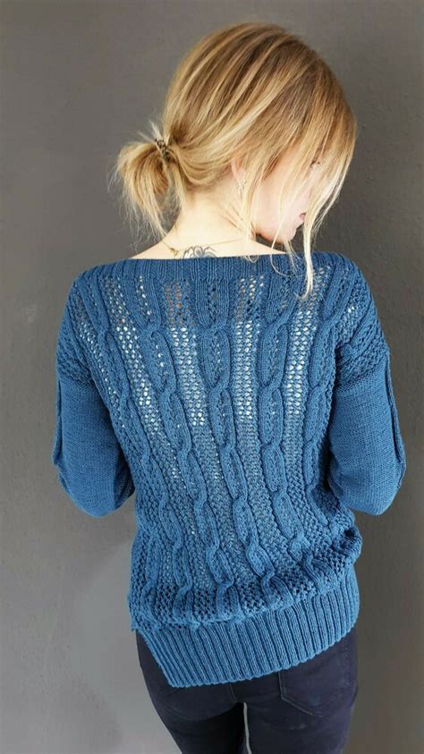 Strickanleitung Pullover Loch Und Zopf Romina