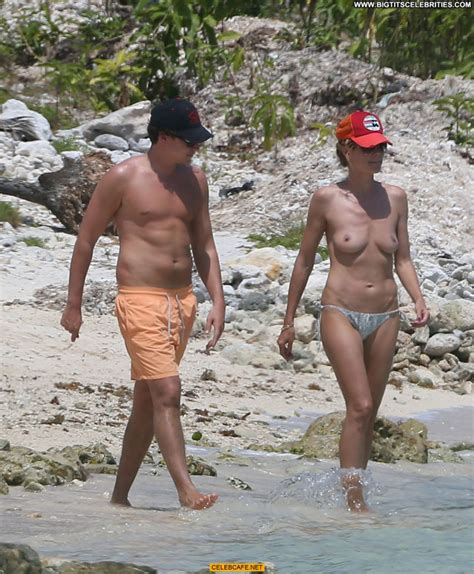 Heidi Klum Babe Toples Posing Hot Mexico Beautiful Beach Famous And