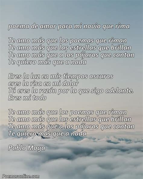 Cinco Mejores Poemas De Amor Para Mi Novio Que Rimen Poemas Online