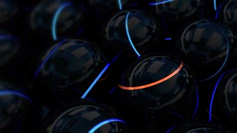 Wallpaper Abstract Render Cgi Blue Circle Light Darkness