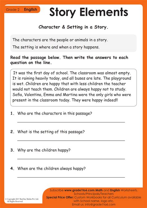 Story Elements 1st Grade Worksheet Live Worksheets Worksheets Library