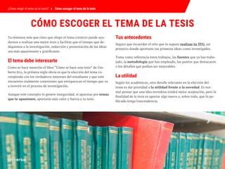 Ebk Como Elegir El Tema De Tu Tesis Pdf Descarga Gratuita