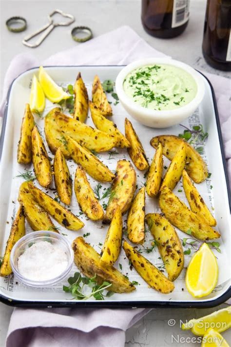 Crispy Greek Garlic And Lemon Potato Wedges With Whipped Feta Greek Potatoes Mediterranean