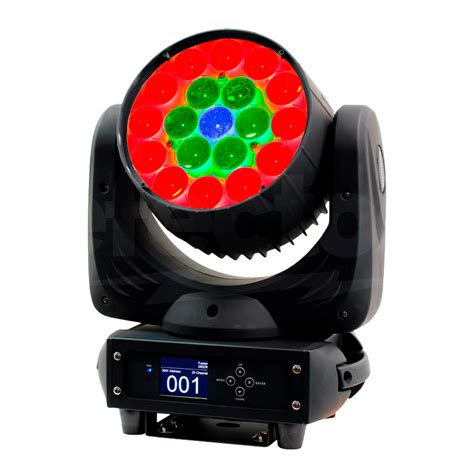 Cabeza Móvil Wash 19x15W RGBW Led Zoom Dmx Dj Discoteca