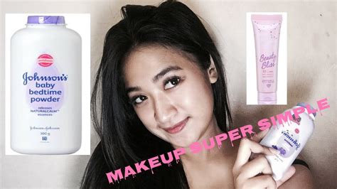 Makeup Pake Bedak Baby Super Simple Bangettt Youtube