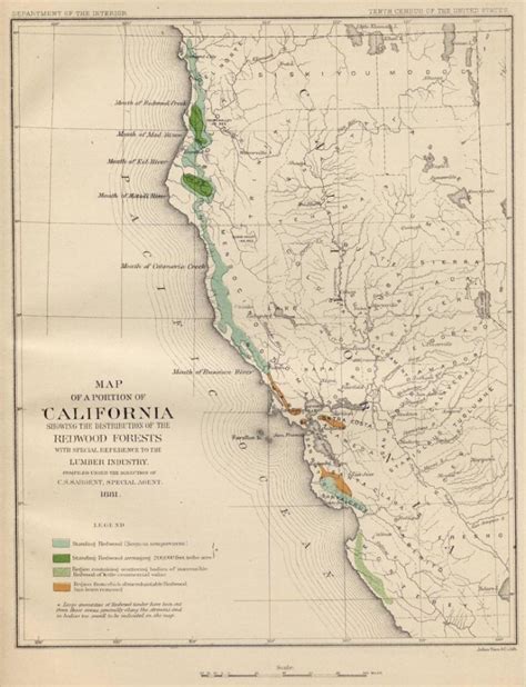 Coast Redwood Range And Biogeography - Redwoods Northern California Map | Printable Maps