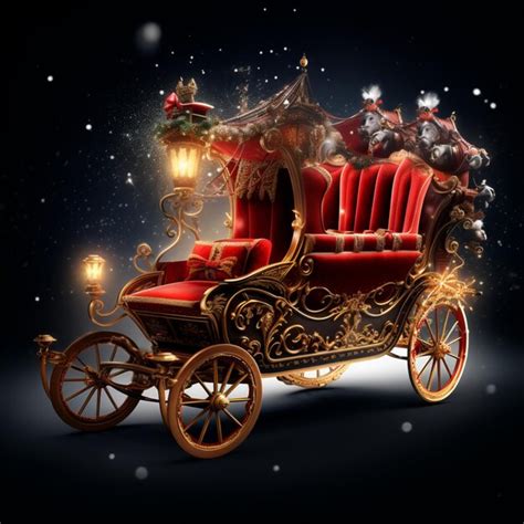 Premium Photo Christmas Carriage