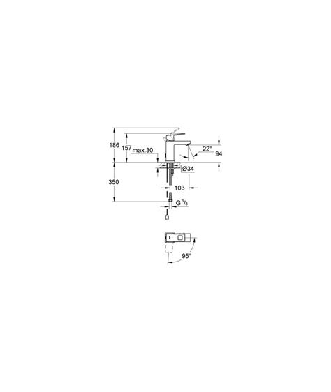 Bateria Umywalkowa Dn Grohe Eurocube Chrom Id E Wodtech