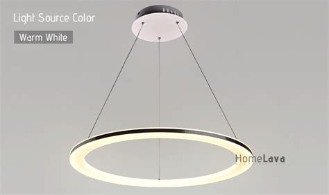 Led Pendant Light Acrylic Ceiling Light 60cm Ring Lamp Angels Halo