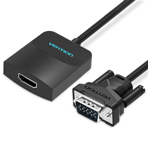 Адаптер конвертор Vention VGA to HDMI Converter with Female Micro-USB ...