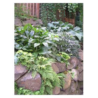 Stone Planters And Walls Montagne Jardin Portland Houzz