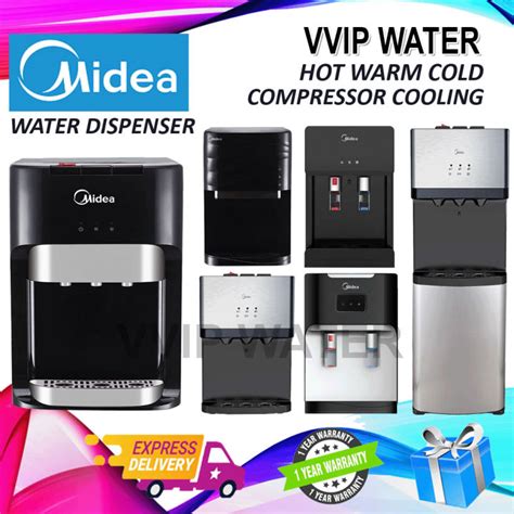 Midea Hot Warm Cold Water Dispenser SUHU Penapis Air With Korea Halal Filter Set