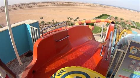 Turbolance Water Slide At Makadi Bay Water World Youtube