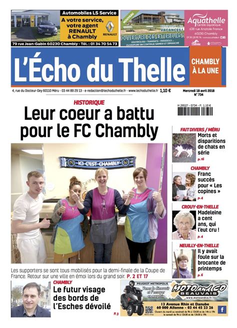 L Echo Du Thelle Du 18 Avril 2018