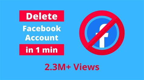 How To Delete Facebook Account Delete Facebook Account In 1 Min Youtube