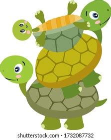 Turtle Sex Tortoise Intercourse Reptile Isolated Stock Vector Royalty Free