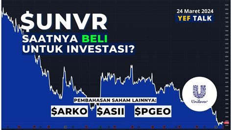 Analisa Prediksi Saham UNVR YEFTalk Edisi 24 Maret 2024 YouTube