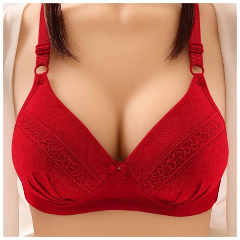 Ehqjnj Bralettes For Women Lace Halter Womens Bra Thin No Steel Rings Comfortable Push Up Bra