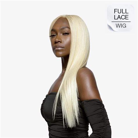 Full Lace Wig Platinum Blonde 613 Straight 20 24 Brooklyn Hair