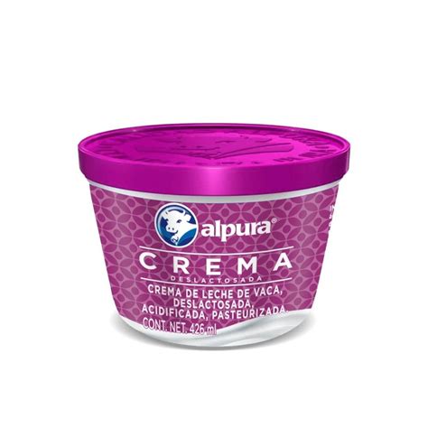 Crema Alpura Deslactosada De 426 Ml Walmart