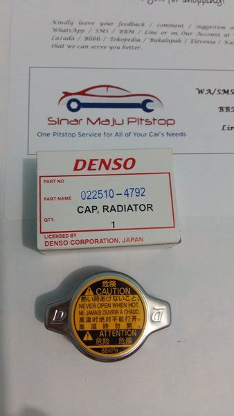 Jual Tutup Radiator Radiator Cap Denso Ukuran Tutup Lubang Kecil