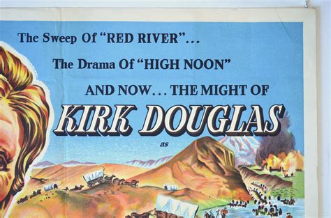 THE INDIAN FIGHTER (1955) Original Cinema Quad Movie Poster - Kirk Douglas