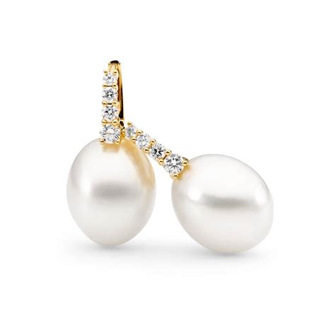 Pearl Hoop Earrings Australian Made Aquarian Pearls