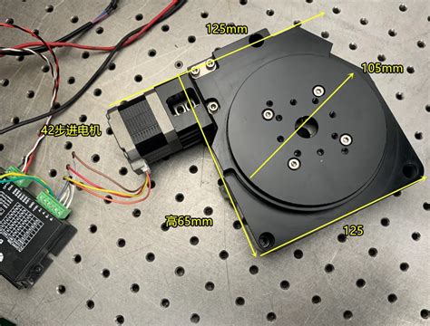 42 Stepper Motor Turntable High Precision R Axis Worm Gear 100mm Table Cnc Indexing Plate