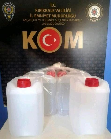 Kırıkkale de 20 litre kaçak etil alkol ele geçirildi Haberler