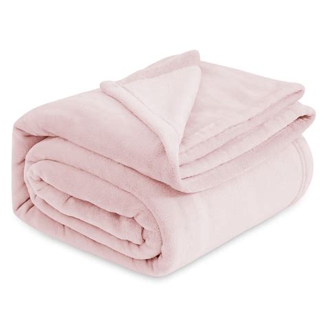 Bedsure Fleece Blankets King Size Pink Soft Lightweight Plush Cozy