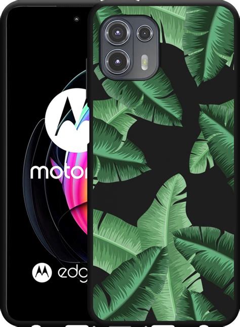 Motorola Edge 20 Lite Hoesje Zwart Palm Leaves Designed By Cazy Bol