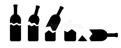 Broken Glass Bottle Pieces Stock Illustrations 138 Broken Glass Bottle Pieces Stock