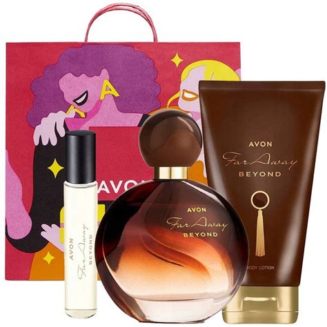 Avon Far Away Beyond Zestaw kosmetyków perfumy 50ml balsam do