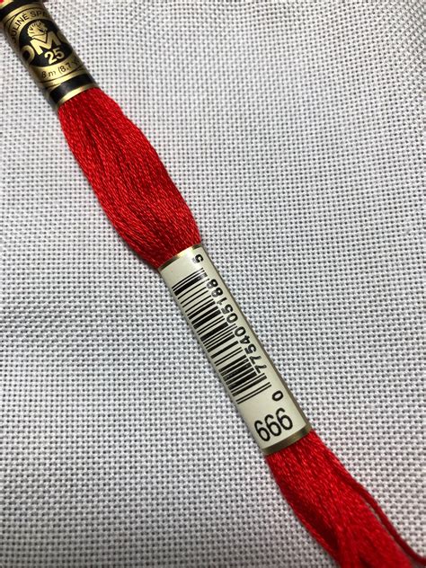 Dmc Floss 666 676 677 680 699 700 701 712 Etsy