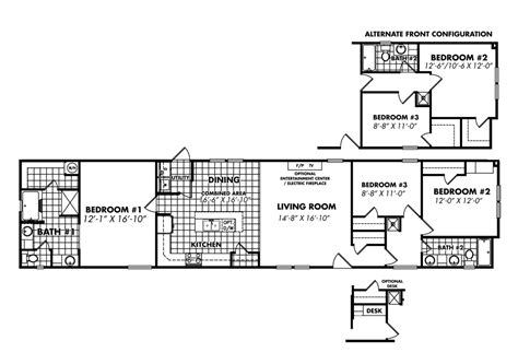 Top Two Bedroom Single Wide Mobile Home Floor Plans Most Important