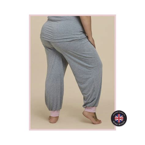 Beautifully Buxom Charley High Waist Relaxed Fit Jersey Loungewear Pj Bottoms Made In Great